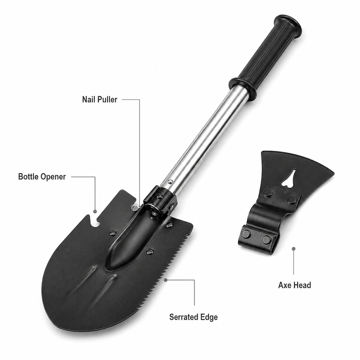 6-in-1 Multi-Tool Survival Shovel